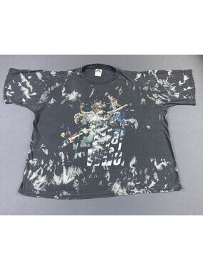 Rare Vintage Y2K The Who Band Tee Sun Fade Art Flag Memory Tour Concert Promo